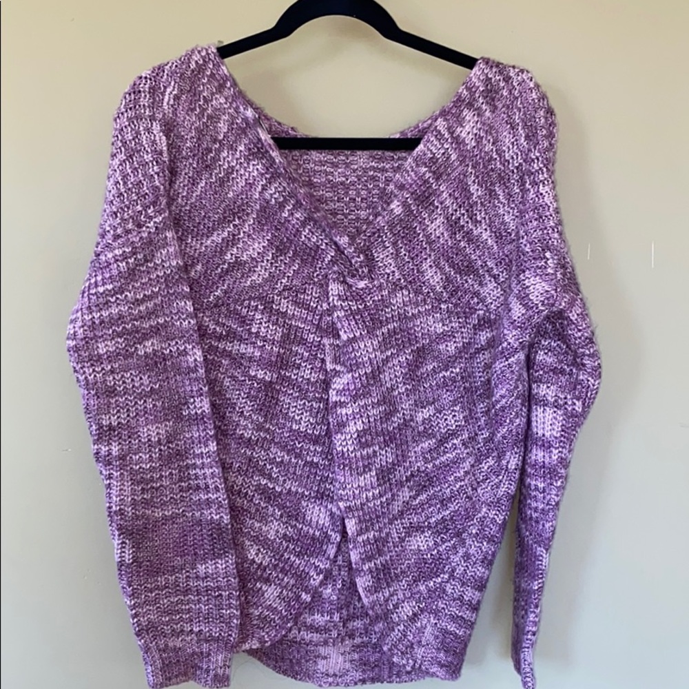 Reversible Purple Sweater